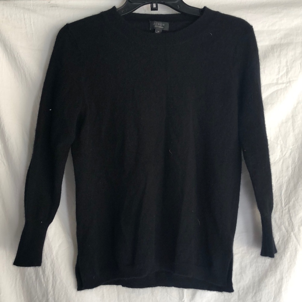 Black cashmere J.crew sweater
